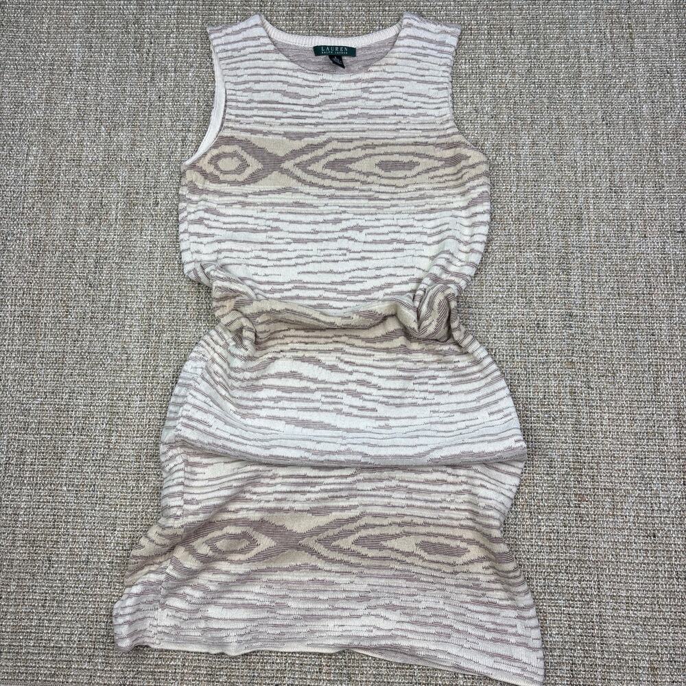 🤍 Lauren Ralph Lauren | Size Small | Cotton Linen Knit Midi